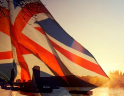 Can You Brand Britain? 1 UK flag with a city in the background