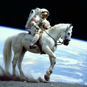 Astronaut on a horse